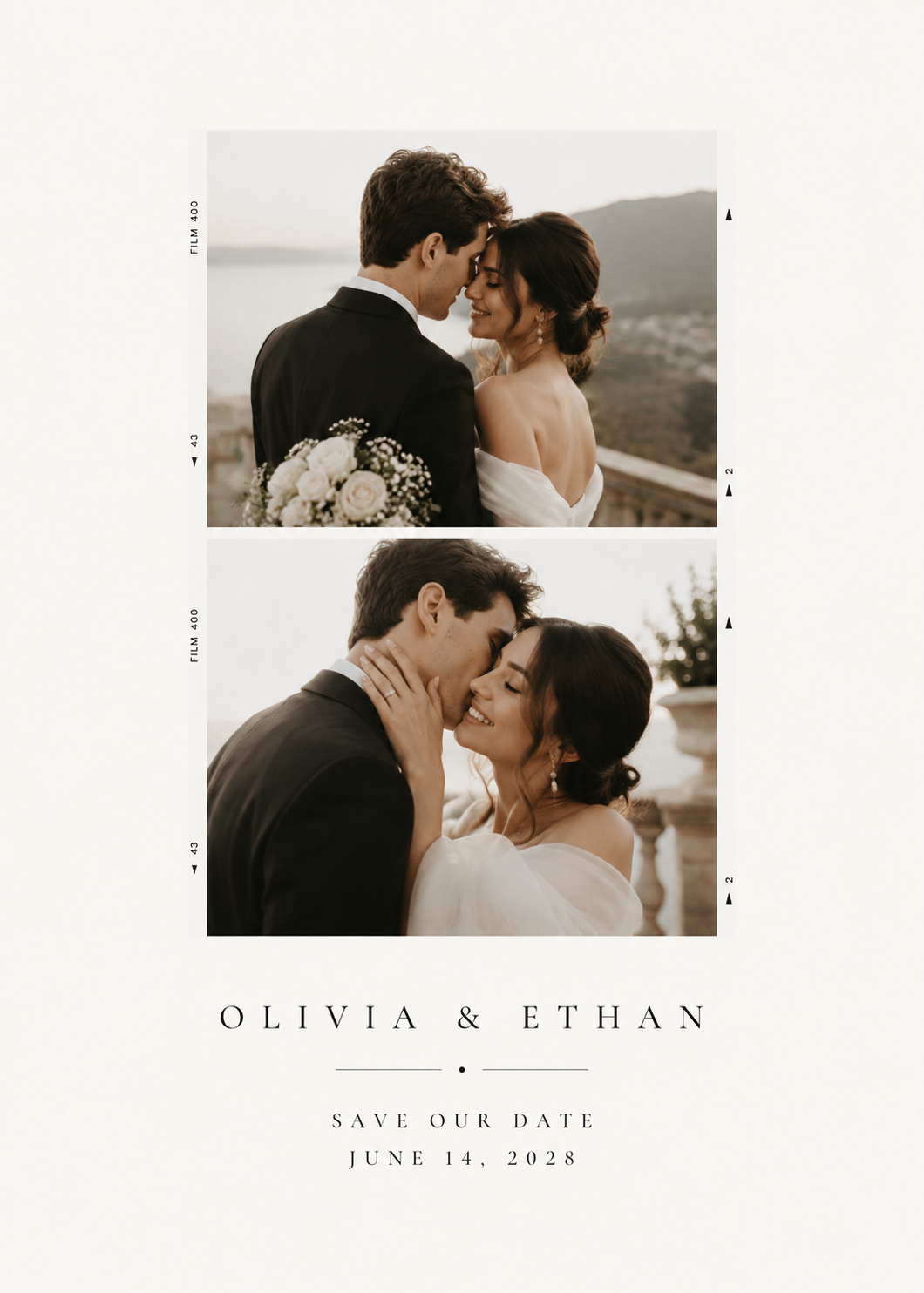 Dual Polaroid Save the Date
